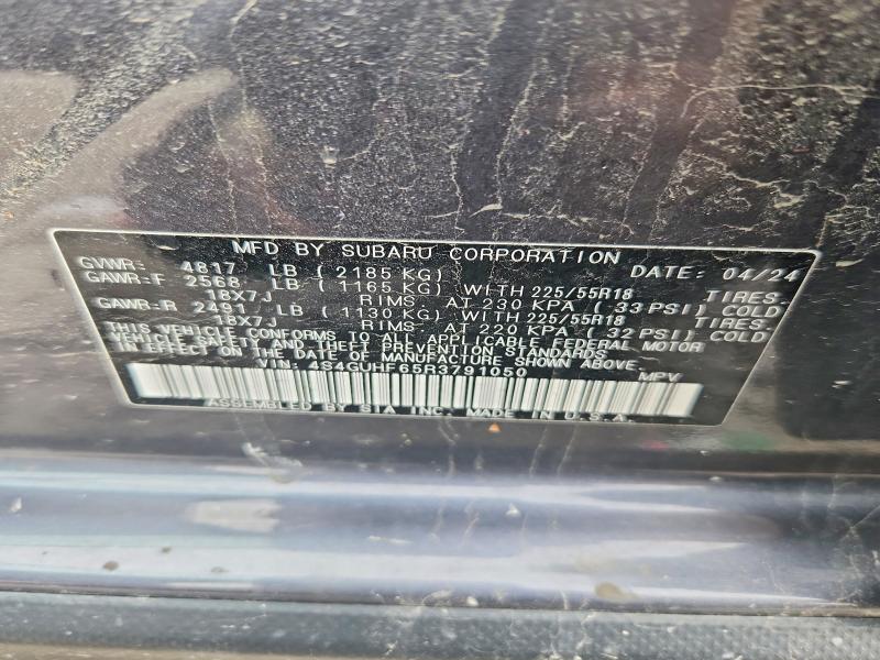 Aukcja sprzedaży 2024 Subaru Crosstrek, vin: 4S4GUHF65R3791050, numer aukcji: 52527286