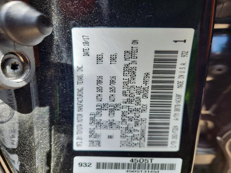 Aukcja sprzedaży 2017 Toyota Tacoma, vin: 5TFCZ5ANXHX117193, numer aukcji: 55002776