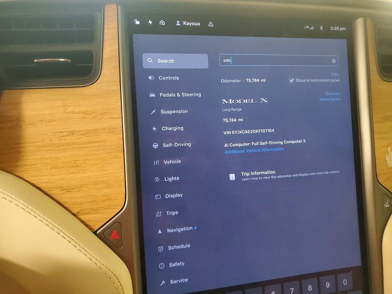 Продаж на аукціоні авто 2019 Tesla Model X, vin: 5YJXCAE20KF197164, номер лоту: 53267126