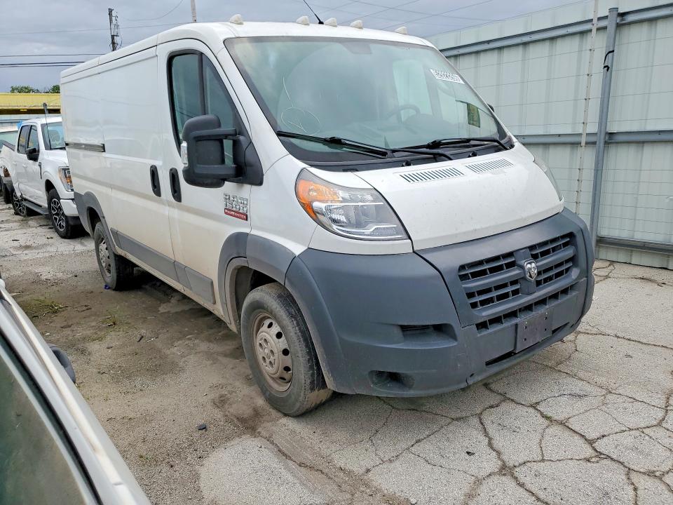 52023266 :رقم المزاد ، 3C6TRVAG4JE136739 vin ، 2018 Ram Promaster 1500 مزاد بيع