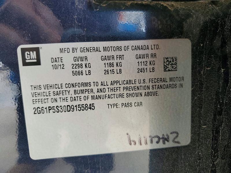 Продажа на аукционе авто 2013 Cadillac Xts, vin: 2G61P5S30D9155845, номер лота: 54704446