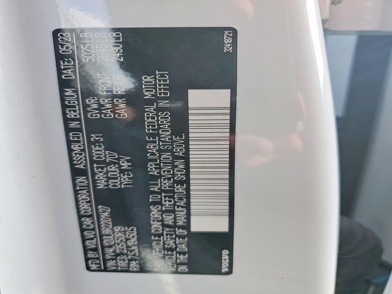 Продаж на аукціоні авто 2024 Volvo Xc40, vin: YV4L12UL8R2201427, номер лоту: 51363506