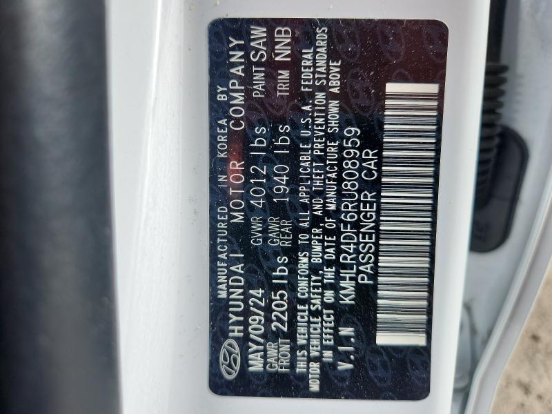 53878556 :رقم المزاد ، KMHLR4DF6RU808959 vin ، 2024 Hyundai Elantra مزاد بيع