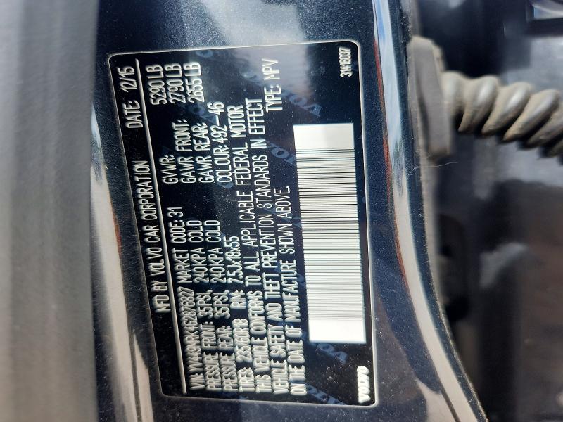 Aukcja sprzedaży 2016 Volvo Xc60, vin: YV449MRK4G2876827, numer aukcji: 54109526