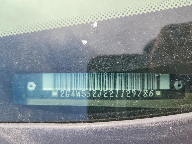 Aukcja sprzedaży 2002 Buick Century, vin: 2G4WS52J221129786, numer aukcji: 54483666
