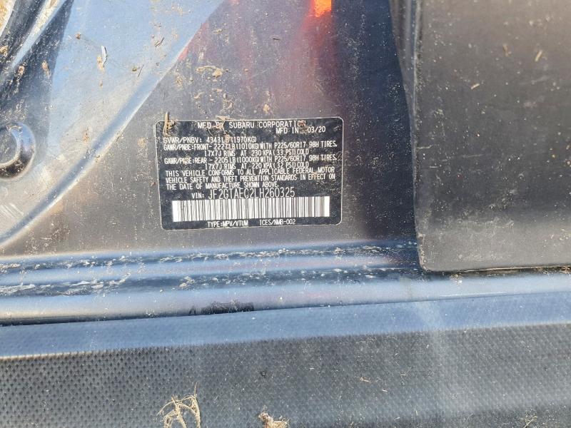 Aukcja sprzedaży 2020 Subaru Crosstrek, vin: JF2GTAEC2LH260325, numer aukcji: 54605566