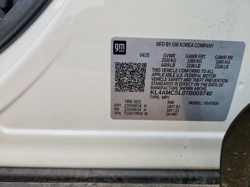 2026 Buick Encore Gx მანქანა იყიდება აუქციონზე, vin: KL4AMCSL0TB009740, აუქციონის ნომერი: 52099336