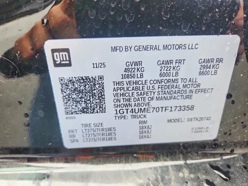2026 Gmc Sierra მანქანა იყიდება აუქციონზე, vin: 1GT4UME70TF173358, აუქციონის ნომერი: 53813036