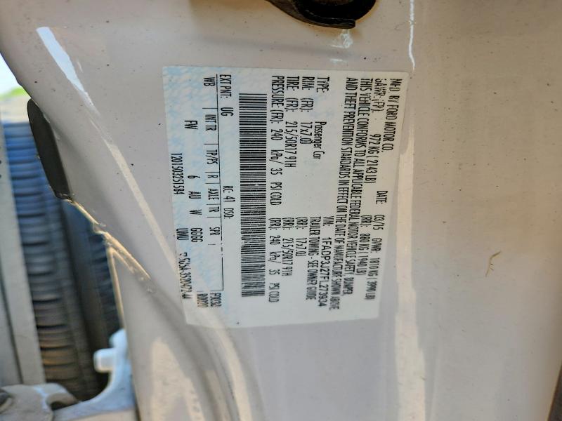 Aukcja sprzedaży 2015 Ford Focus, vin: 1FADP3J27FL273934, numer aukcji: 54910596