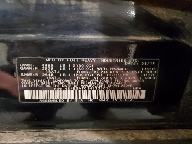 Продажа на аукционе авто 2017 Subaru Outback, vin: 4S4BSATC1H3333036, номер лота: 53606426