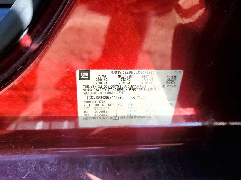 Aukcja sprzedaży 2016 Chevrolet Silverado, vin: 1GCVKREC9GZ144725, numer aukcji: 54905966
