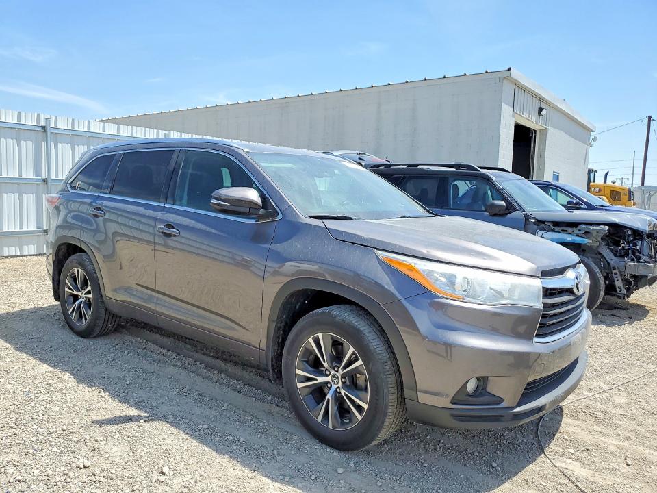 Aukcja sprzedaży 2016 Toyota Highlander, vin: 5TDJKRFH9GS506210, numer aukcji: 52904246