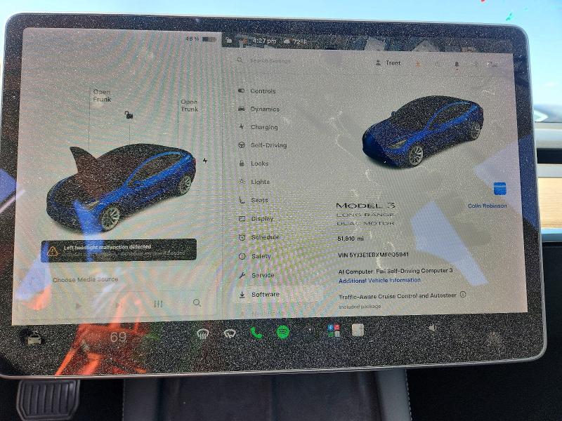 Продажа на аукционе авто 2021 Tesla Model 3, vin: 5YJ3E1EBXMF005941, номер лота: 54560926