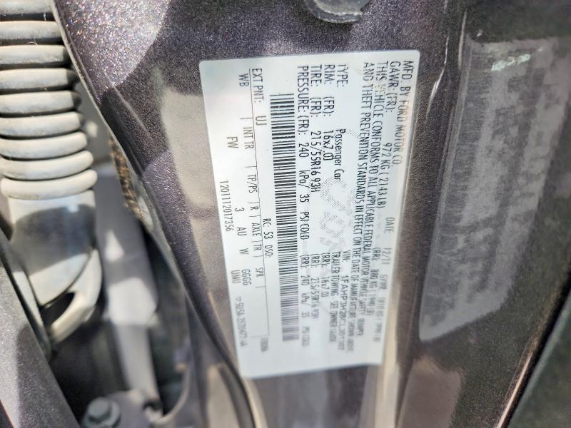 53708956 :رقم المزاد ، 1FAHP3H28CL301307 vin ، 2012 Ford Focus مزاد بيع
