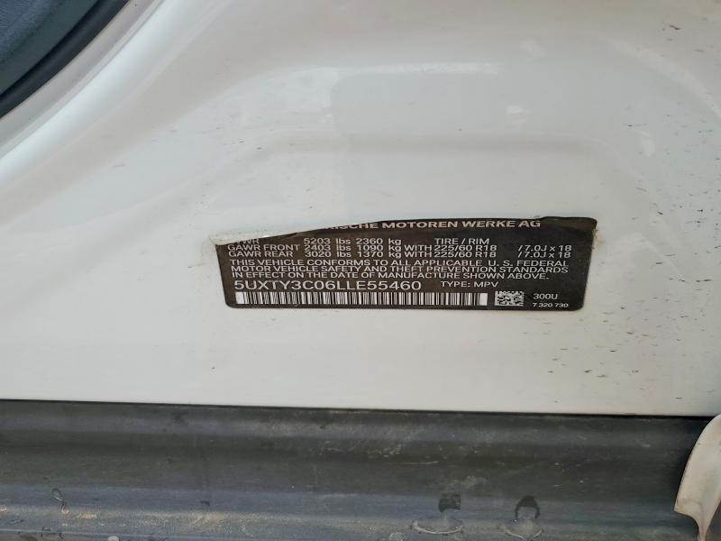 Продаж на аукціоні авто 2020 Bmw X3, vin: 5UXTY3C06LLE55460, номер лоту: 53703106