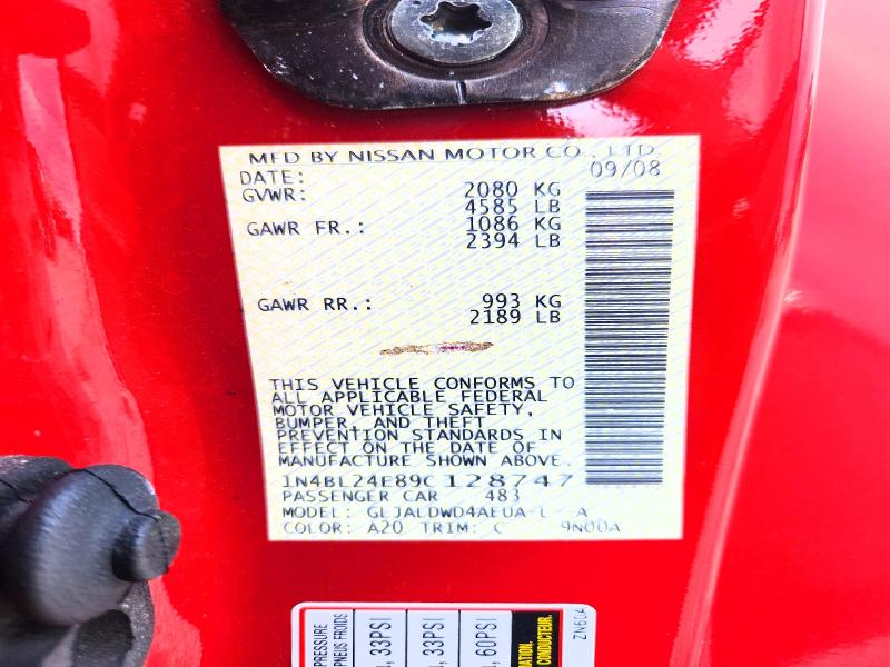 2009 Nissan Altima მანქანა იყიდება აუქციონზე, vin: 1N4BL24E89C128747, აუქციონის ნომერი: 53434876