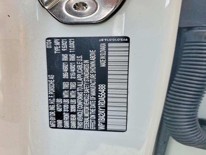 53440046 :رقم المزاد ، WP1BA2AY1RDA56488 vin ، 2024 Porsche Cayenne مزاد بيع