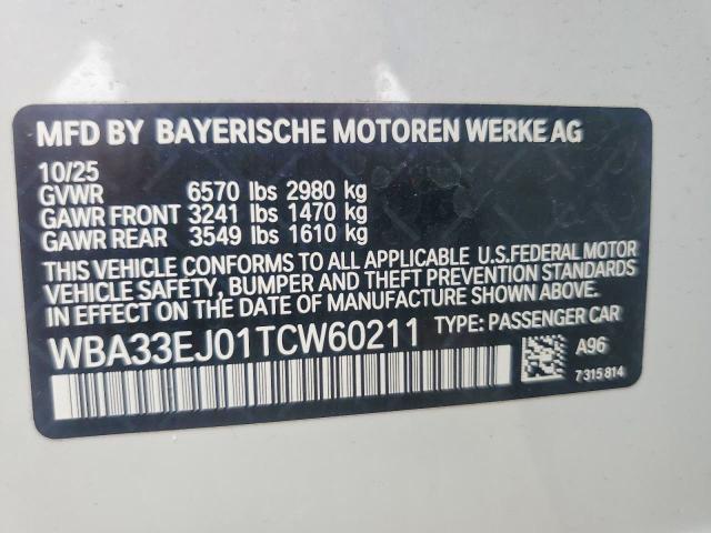 Продажа на аукционе авто 2026 Bmw 760, vin: WBA33EJ01TCW60211, номер лота: 49561296