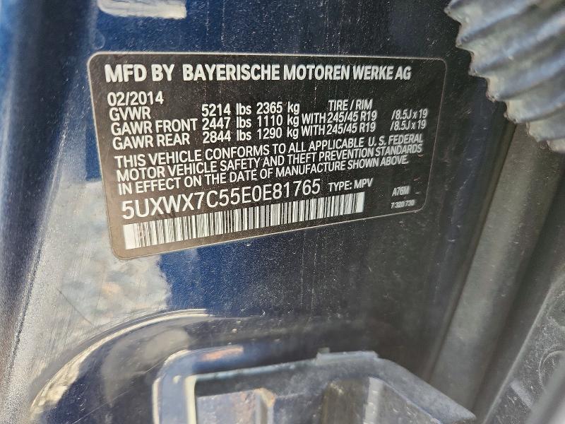 Aukcja sprzedaży 2014 Bmw X3, vin: 5UXWX7C55E0E81765, numer aukcji: 53466396