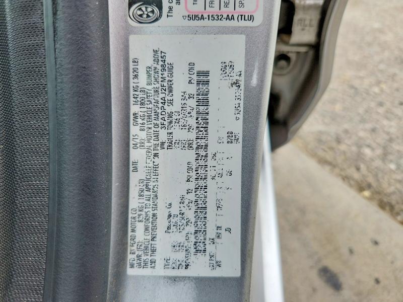 Aukcja sprzedaży 2015 Ford Fiesta, vin: 3FADP4AJ2FM198457, numer aukcji: 53821896