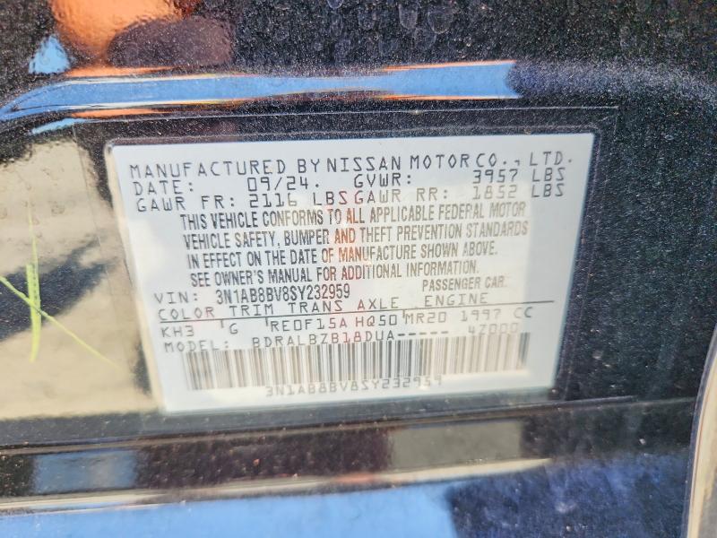 Продажа на аукционе авто 2025 Nissan Sentra, vin: 3N1AB8BV8SY232959, номер лота: 53793376