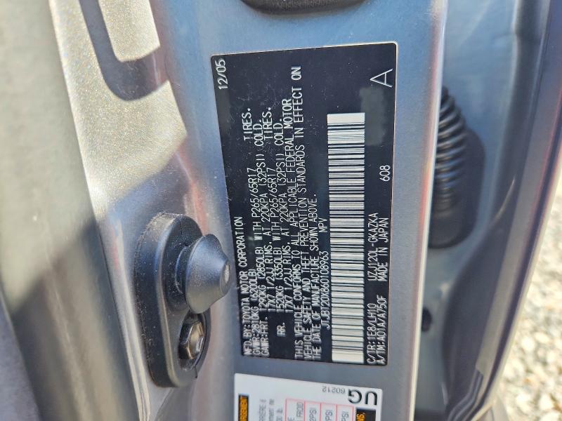 2006 Lexus Gx მანქანა იყიდება აუქციონზე, vin: JTJBT20X860108963, აუქციონის ნომერი: 51699146