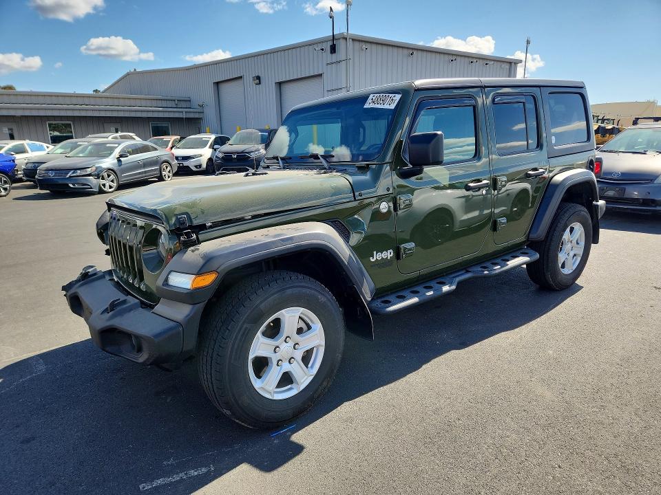 Auction sale of the 2020 Jeep Wrangler Unlimited, vin: 1C4HJXDG9LW312481, lot number: 54889016