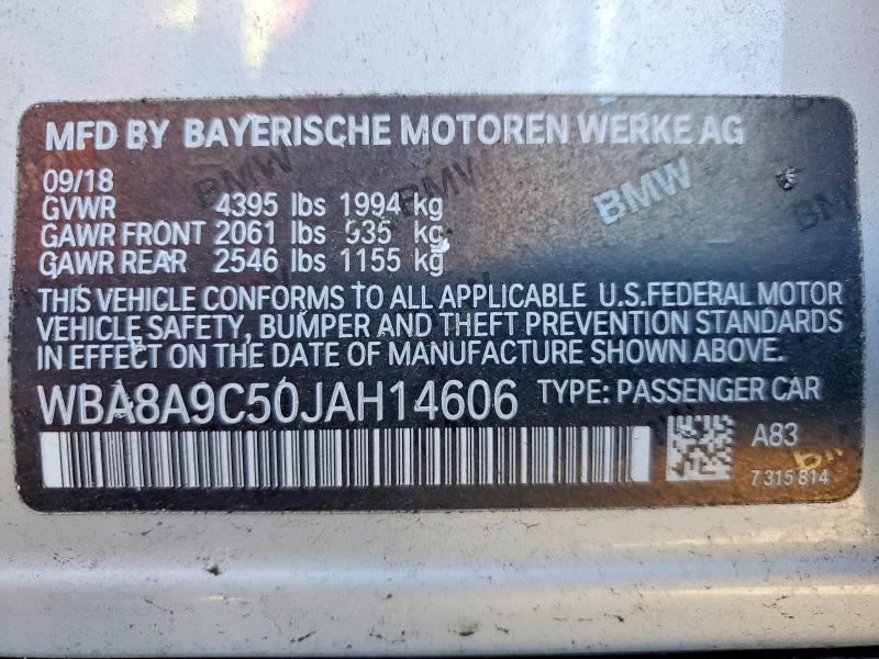2018 Bmw 320 მანქანა იყიდება აუქციონზე, vin: WBA8A9C50JAH14606, აუქციონის ნომერი: 52711106