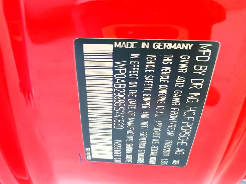 Aukcja sprzedaży 2005 Porsche 911 New Generation, vin: WP0AB29985S741830, numer aukcji: 53926536