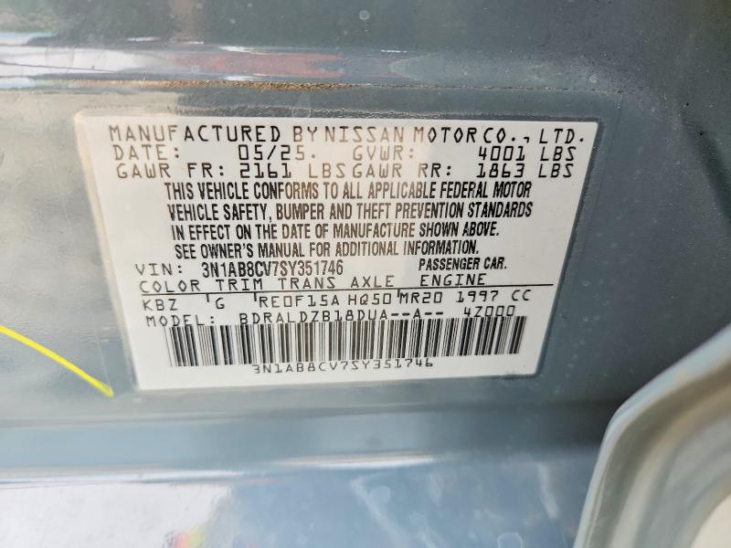 2025 Nissan Sentra მანქანა იყიდება აუქციონზე, vin: 3N1AB8CV7SY351746, აუქციონის ნომერი: 52874496