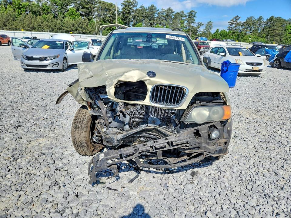 2003 Bmw X5 მანქანა იყიდება აუქციონზე, vin: 5UXFA53533LV75609, აუქციონის ნომერი: 53457976