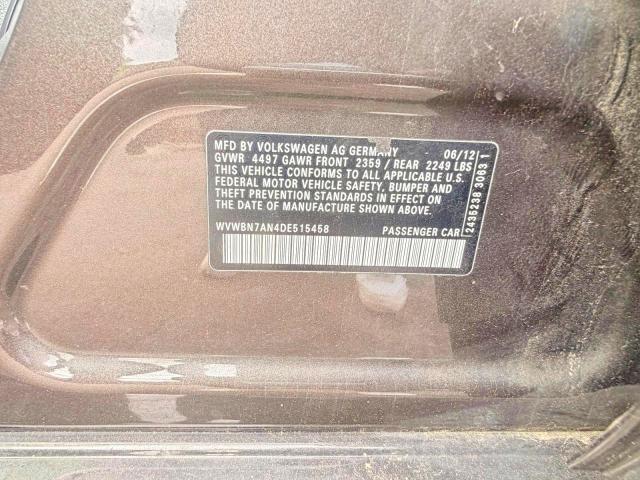52950946 :رقم المزاد ، WVWBN7AN4DE515458 vin ، 2013 Volkswagen Cc مزاد بيع