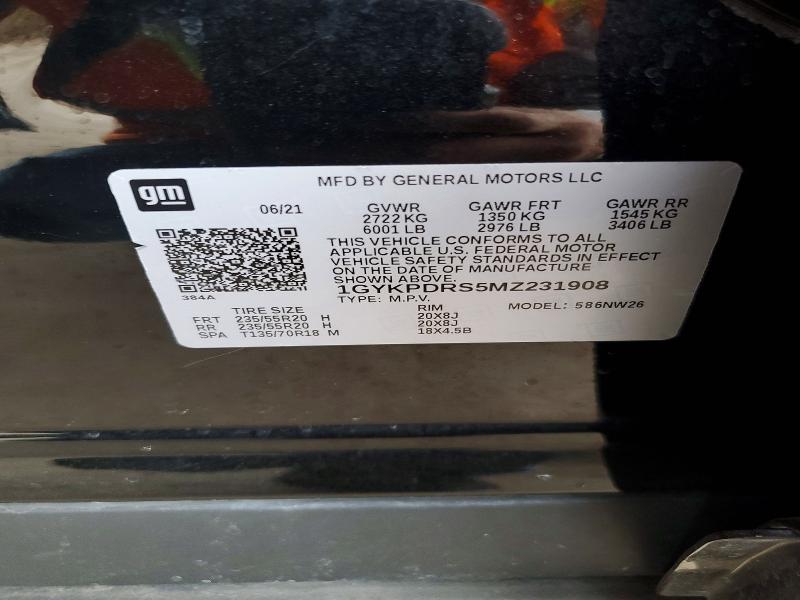 Aukcja sprzedaży 2021 Cadillac Xt6, vin: 1GYKPDRS5MZ231908, numer aukcji: 51829706