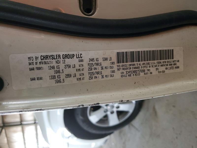Продажа на аукционе авто 2013 Dodge Journey, vin: 3C4PDCAB9DT576988, номер лота: 50515496