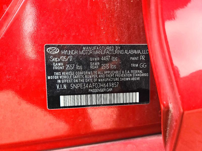 Продажа на аукционе авто 2018 Hyundai Sonata, vin: 5NPE34AF0JH649857, номер лота: 52463836