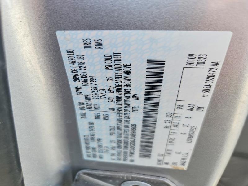 2018 Ford Escape მანქანა იყიდება აუქციონზე, vin: 1FMCU0GD0JUB96909, აუქციონის ნომერი: 52429456