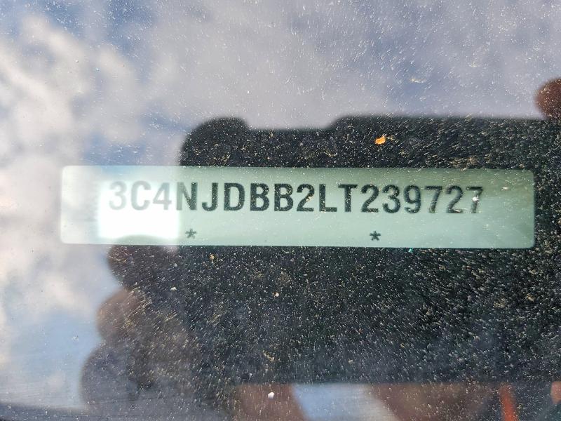 53828886 :رقم المزاد ، 3C4NJDBB2LT239727 vin ، 2020 Jeep Compass مزاد بيع