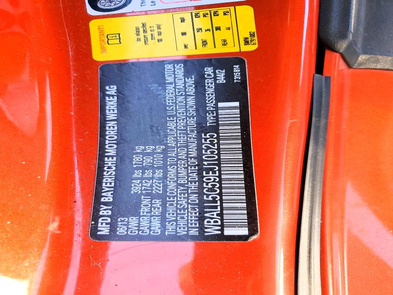 Продаж на аукціоні авто 2014 Bmw Z4, vin: WBALL5C59EJ105255, номер лоту: 53220366