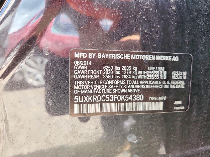 Aukcja sprzedaży 2015 Bmw X5, vin: 5UXKR0C53F0K54380, numer aukcji: 55214226