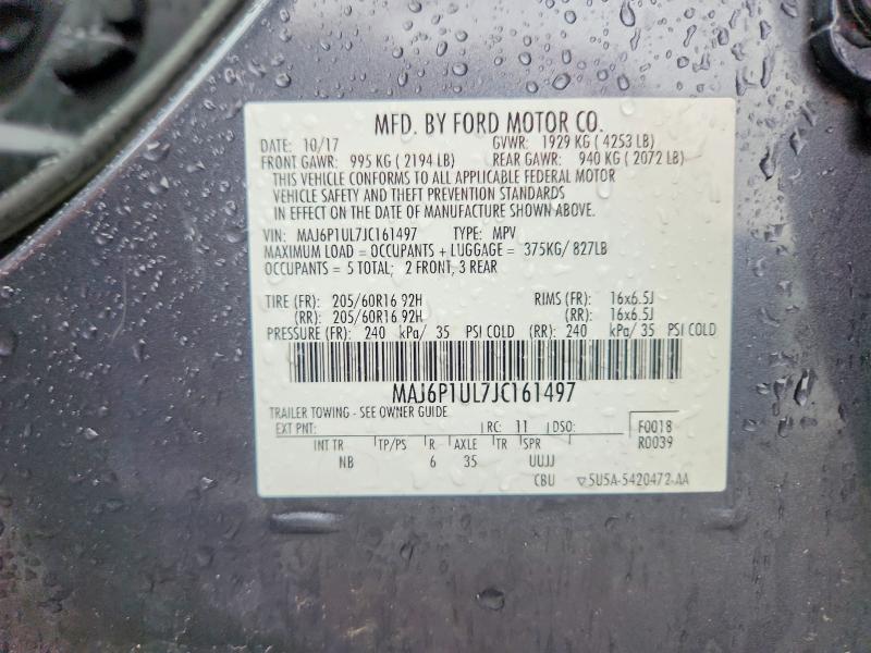 Продажа на аукционе авто 2018 Ford Ecosport, vin: MAJ6P1UL7JC161497, номер лота: 53731716