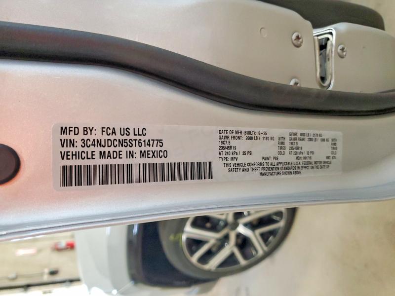55019426 :رقم المزاد ، 3C4NJDCN5ST614775 vin ، 2025 Jeep Compass مزاد بيع