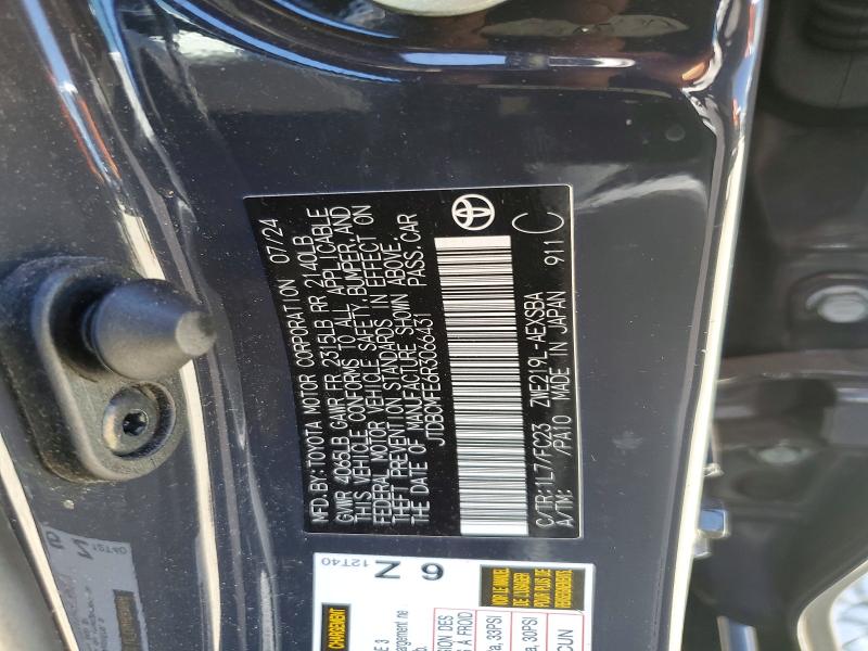Продажа на аукционе авто 2024 Toyota Corolla Hybrid, vin: JTDBCMFE6R3066431, номер лота: 53606596