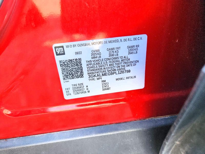 54233656 :رقم المزاد ، 3GKALMEG9PL120759 vin ، 2023 Gmc Terrain مزاد بيع