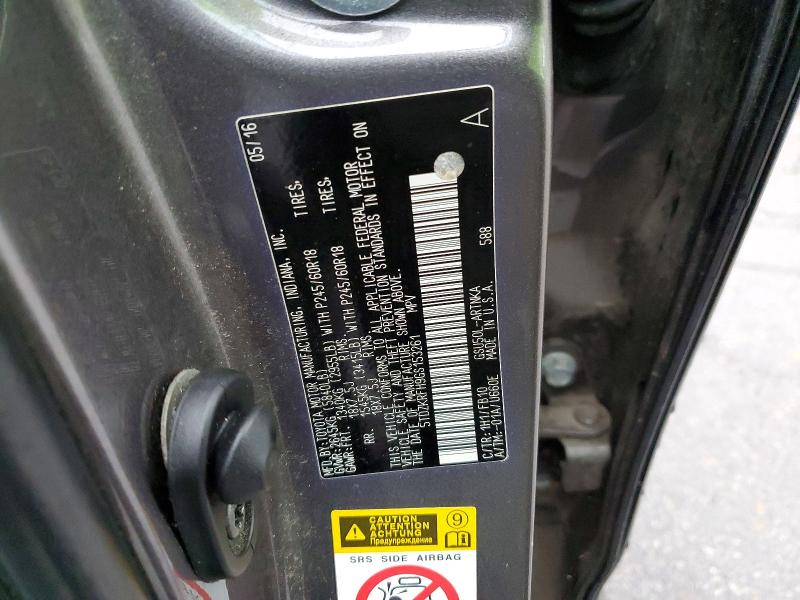 52408446 :رقم المزاد ، 5TDZKRFH9GS153261 vin ، 2016 Toyota Highlander مزاد بيع