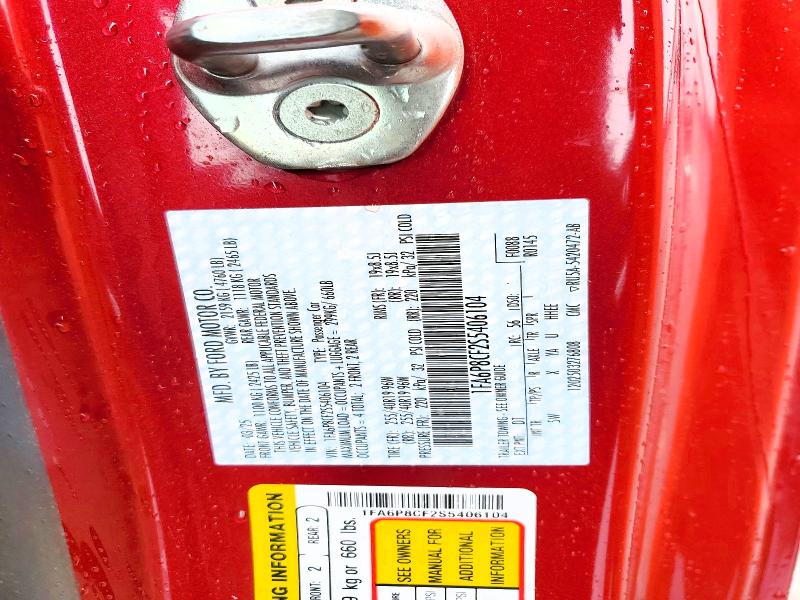 Продажа на аукционе авто 2025 Ford Mustang, vin: 1FA6P8CF2S5406104, номер лота: 54863836