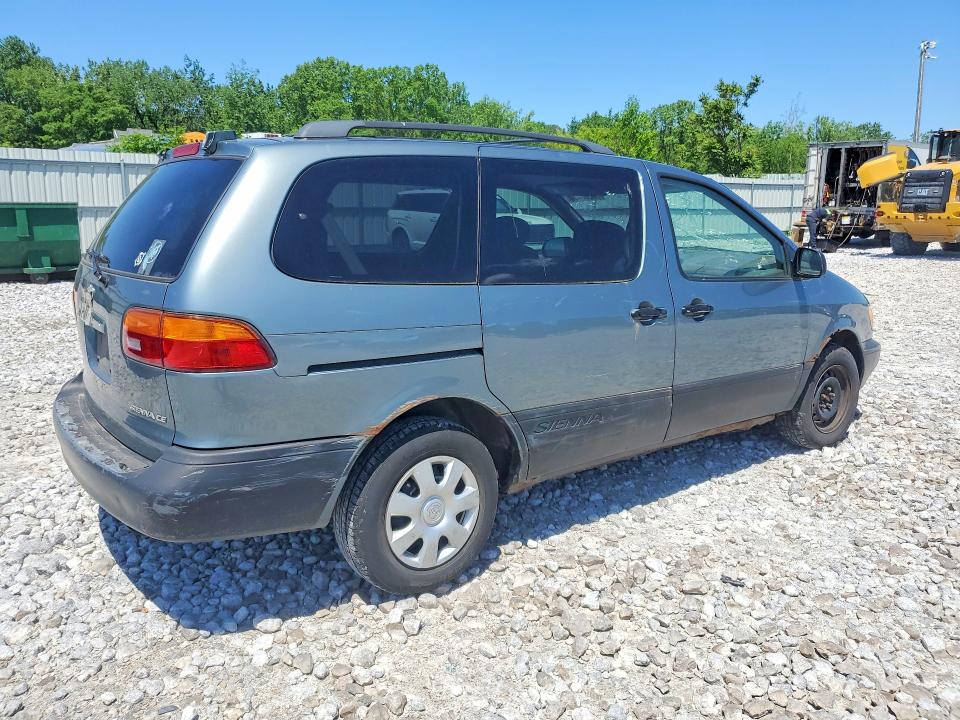2000 Toyota Sienna მანქანა იყიდება აუქციონზე, vin: 4T3ZF19C4YU238658, აუქციონის ნომერი: 55202716