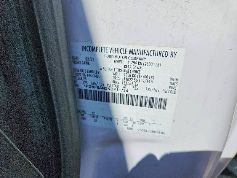 Продажа на аукционе авто 2022 Ford F650, vin: 1FDNF6AN5NDF11734, номер лота: 48869926