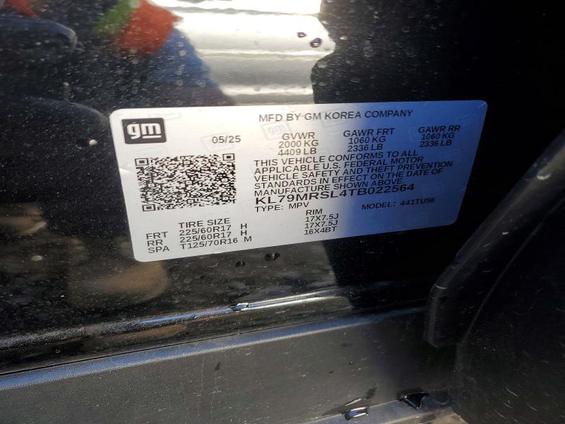 Aukcja sprzedaży 2026 Chevrolet Trailblazer, vin: KL79MRSL4TB022564, numer aukcji: 51441236