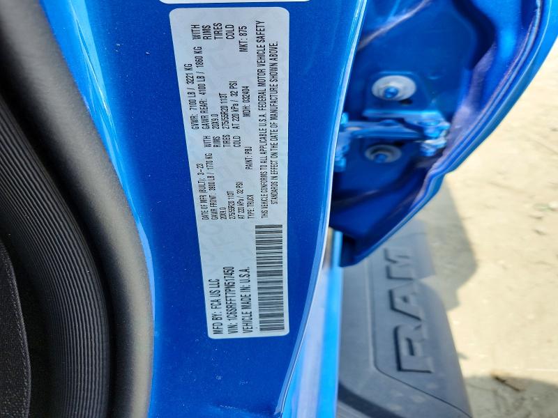 2023 Ram 1500 მანქანა იყიდება აუქციონზე, vin: 1C6SRFFT7PN517450, აუქციონის ნომერი: 54422706