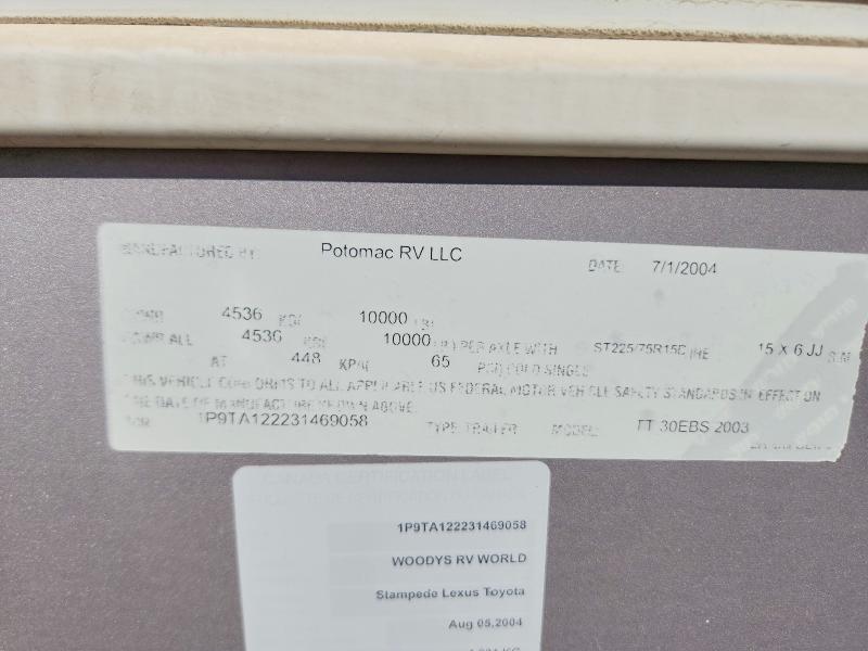 Продажа на аукционе авто 2003 Unkn 30ebs (1p9ta122231469058), vin: 1P9TA122231469058, номер лота: 53659476
